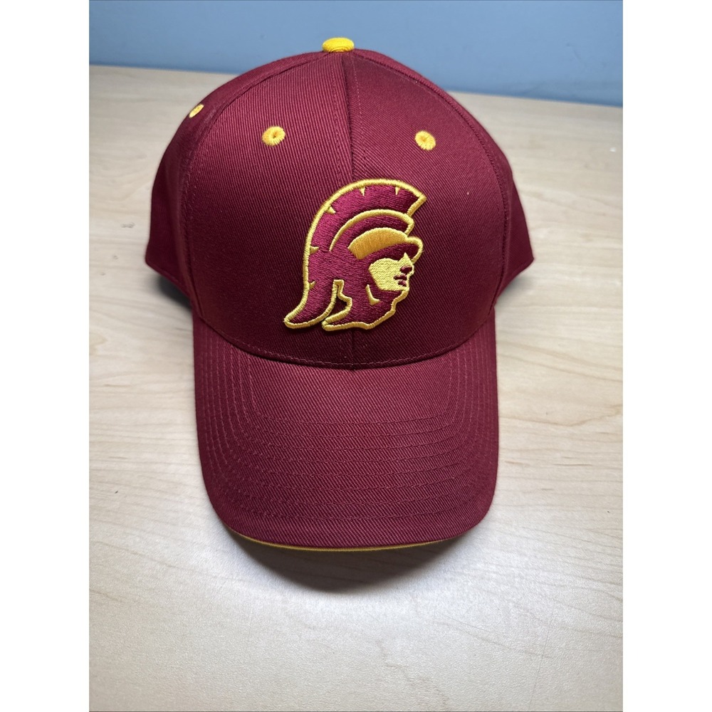 USC Trojans Hat Cap Strapback Adjustable Fan Favorite, Collegiate Licensed Red